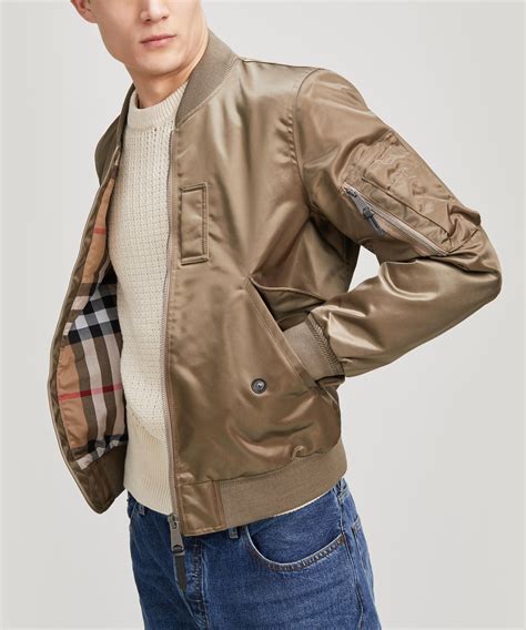 burberry bomberjacke gelb|Burberry Bomber Jackets for Men .